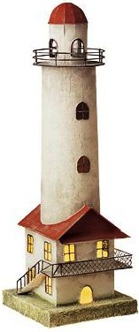 Faro portacandela in latta