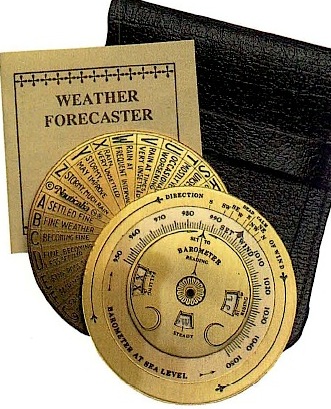 Barometro tascabile in ottone