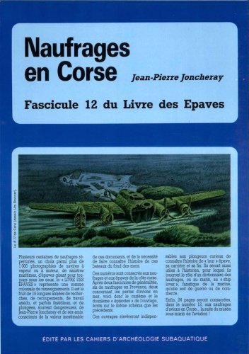 Naufrages en Corse du livre des epaves vol.12