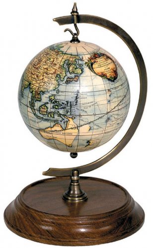 Supporto bronzato per globo decorativo da 8,5 cm