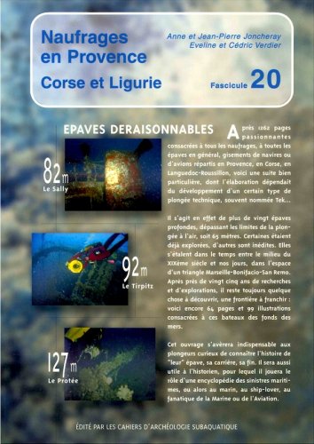 Naufrages en Provence Corse et Ligurie vol.20