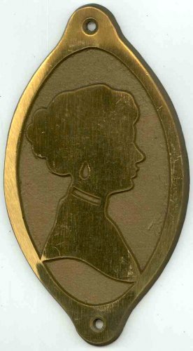 Targa in ottone simbolo Ladies
