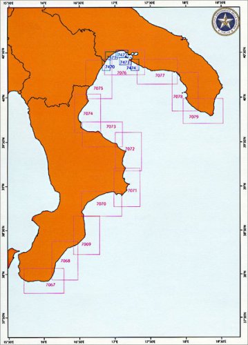 Kit carte nautiche da diporto P5b Mare Ionio