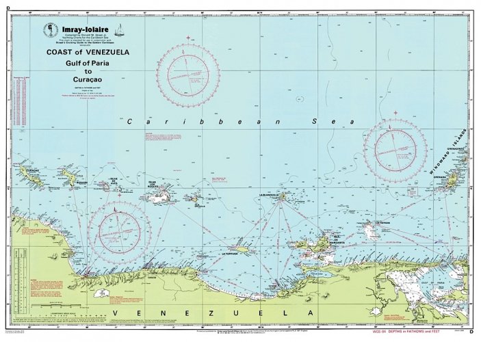 D Gulf of Paria to Curaçao passage chart