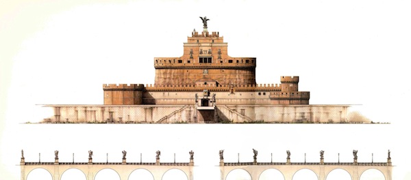 Castel Sant'Angelo - litografia numerata