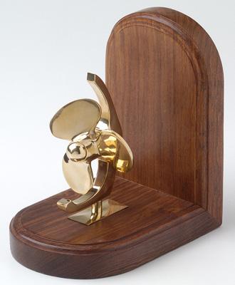 Fermalibri elica in ottone