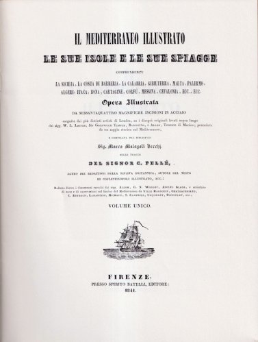 Mediterraneo illustrato le sue isole e le sue spiagge