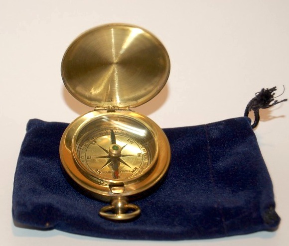 Bussola da tasca in ottone