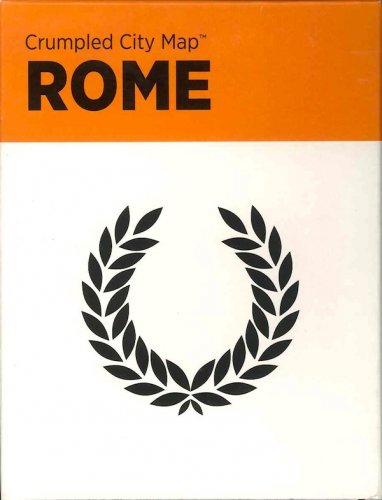 Rome - crumpled city map