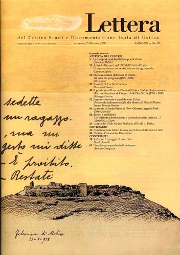 Lettera del centro studi e documentazione Isola di Ustica