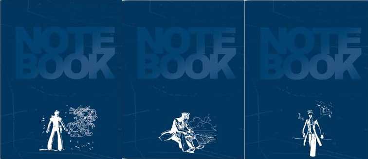 Note book Nettuno blu Corto Maltese