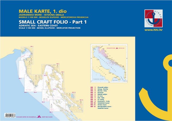 Male karte 1 - da Trscanski Zaljev a Zadar