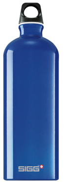 Bottiglia in alluminio metallic dark blue traveller 100cl