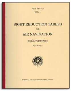 Sight reduction tables for air navigation HO249 vol.1
