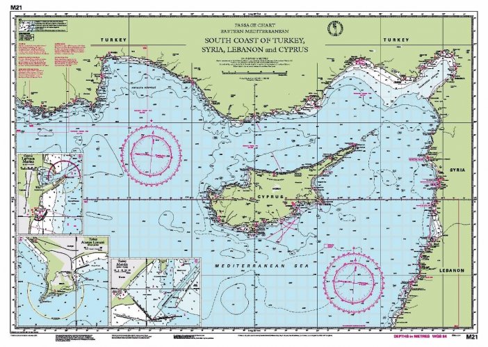 M21 South coast of Turkey, Syria, Lebanon & Cyprus