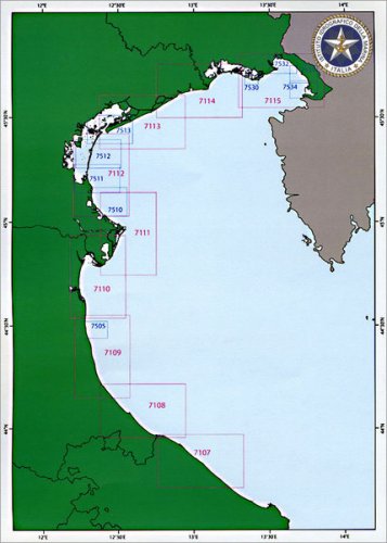 Kit carte nautiche da diporto P8 Mare Adriatico settentrionale