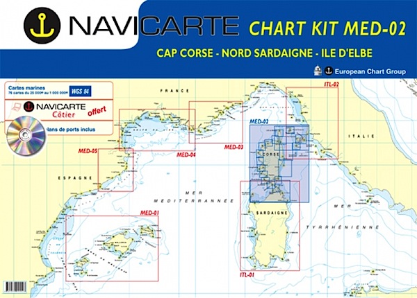 Chart kit Med-02 - Corsica island