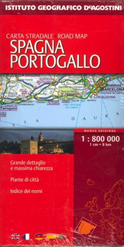 Spagna Portogallo - carta stradale scala 1:800.000
