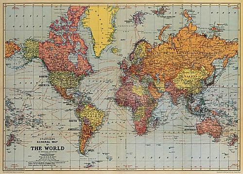 General map of the world