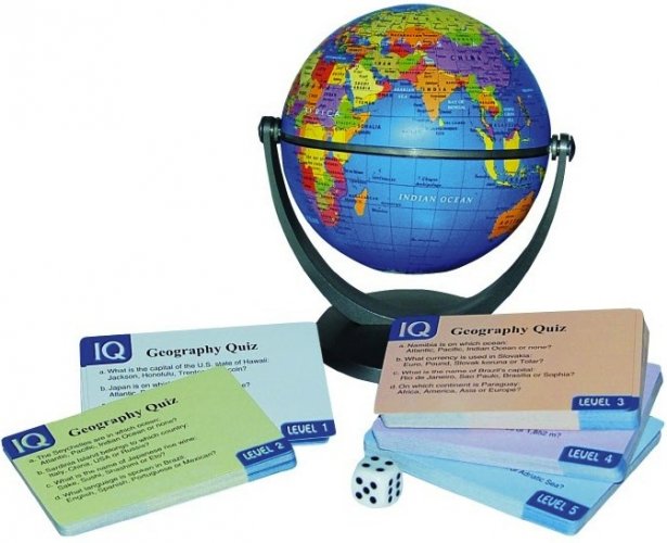 IQ globo politico con giochi a quiz