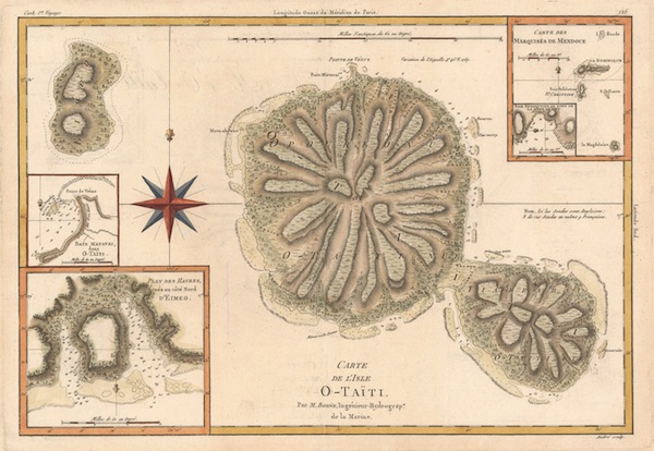 Carte de l'isle O-Taiti