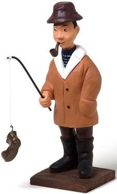 Pescatore in ceramica