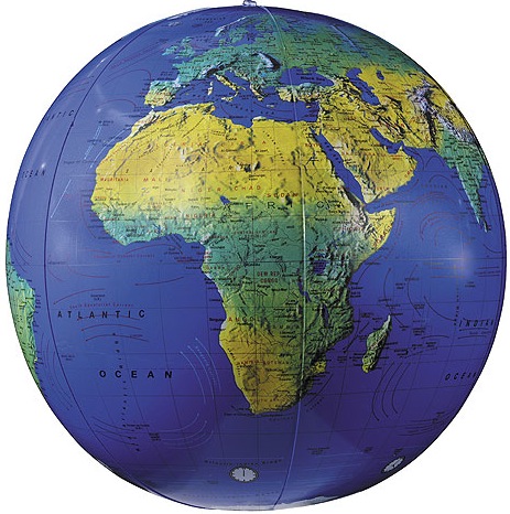 Inflate a globe 27"