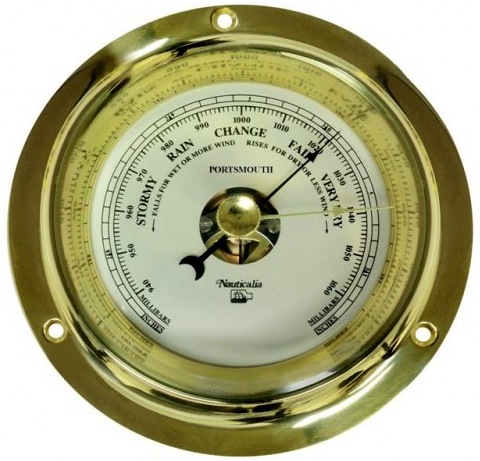Portsmouth brass barometer