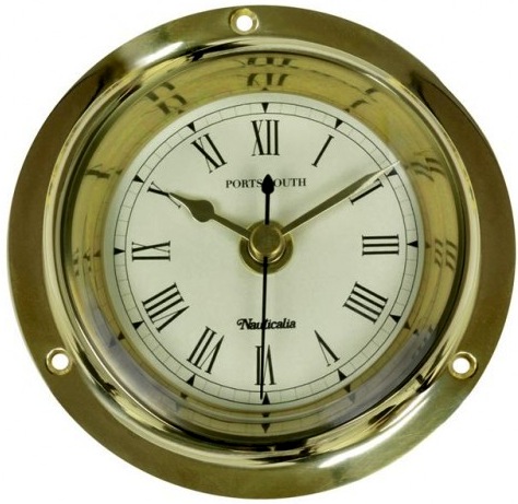 Portsmouth brass clock