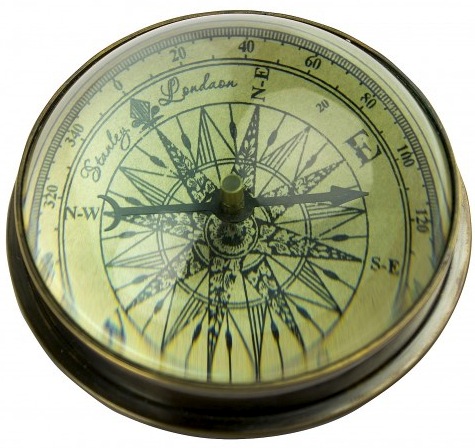 Domed compass paperwaeight