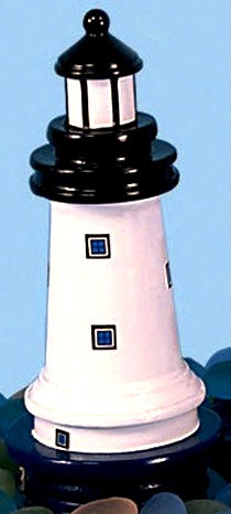 Faro in legno bianco