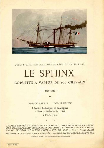 Sphinx 1829 corvette a vapeur de 160 chevaux
