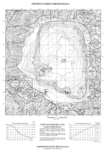 Carta batimetrica del Lago di Bolsena