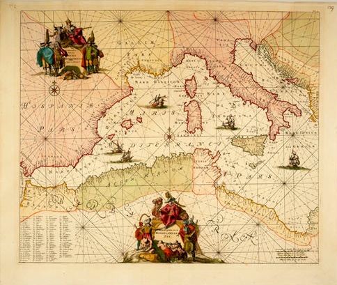 Maris Mediterranei occidentalior tractus 1715