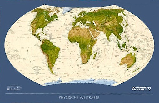 Planisphere physique