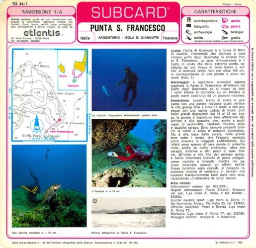Subcard - Punta San Francesco e parete di Punta secca