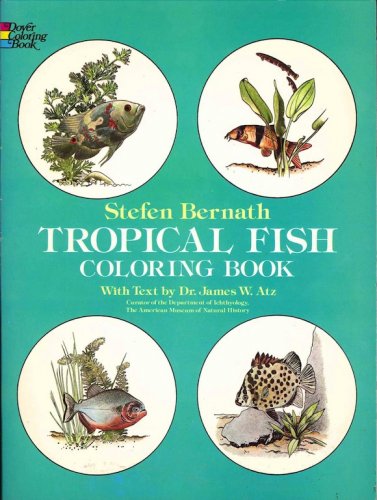 Tropical fish coloring book