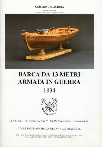 Barca da 13 metri armata in guerra 1834