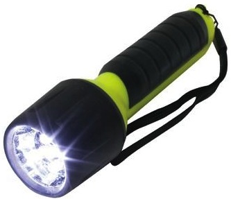 Waterproof flashlight 5 led