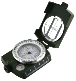 Bussola da rilevamento con prisma ottico