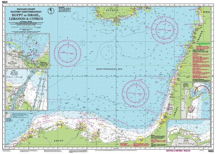M22 Egypt to Israel, Lebanon and Cyprus