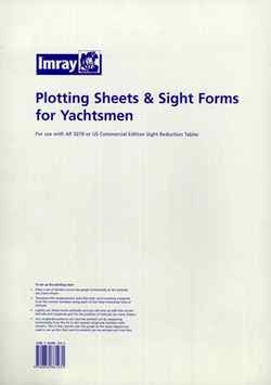 Plotting sheet & sight forms for yachtsmen