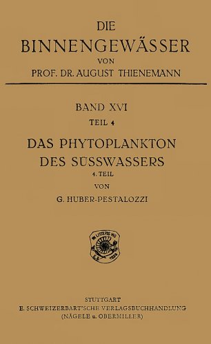Phytoplankton des susswassers - band XVI - teil 4