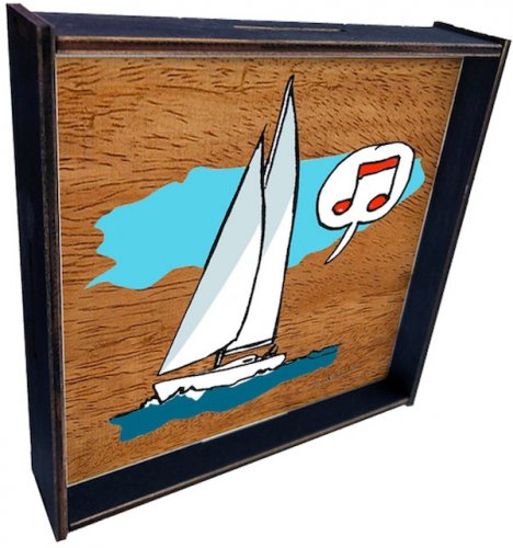 Sail music in legno