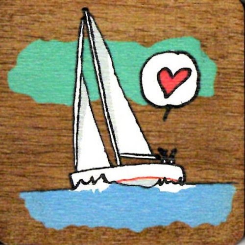 Sail love in legno