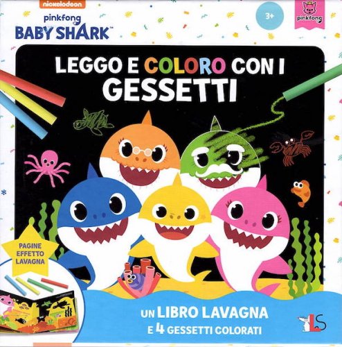 Baby Shark - leggo e coloro con i gessetti