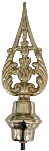 Lancia allegorica in ottone lucido piccola