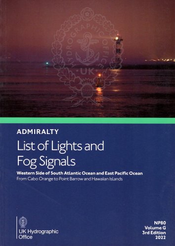 Admiralty list of lights and fog signals vol.G