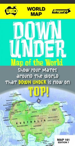 Down under map of the world