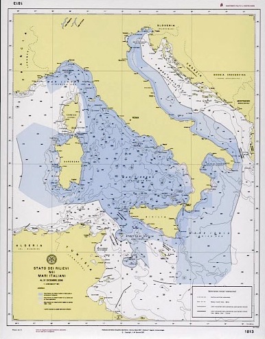Stato dei rilievi nei mari italiani